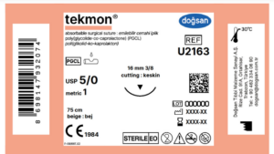 Tekmon bej 5/0 16 3/8 keskin(▼),75cm