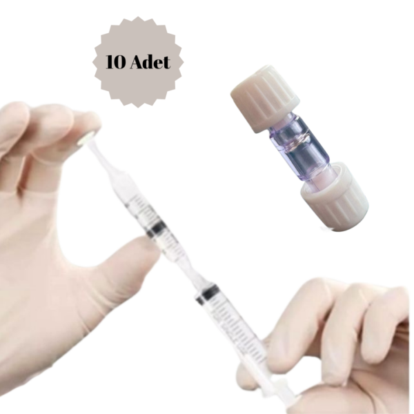 İki Yönlü Luer Akış Konnektör  10 Adet / 1 Paket