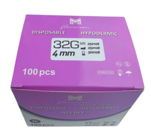 Mezoterapi İğne Ucu 32G 4 MM   100 Adet / Kutu