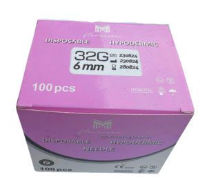 Mezoterapi İğne Ucu 32G 6 MM   100 Adet / Kutu