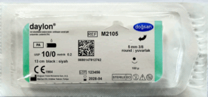 Daylon 10/0 5 3/8 yuvarlak,100μ,13cm