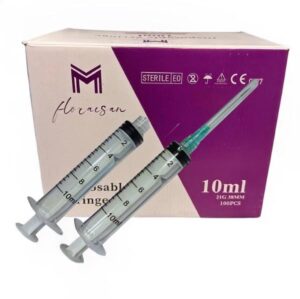 Enjektör 10 ML Kilitli (21G 38mm iğne ) 100 Adet / Kutu